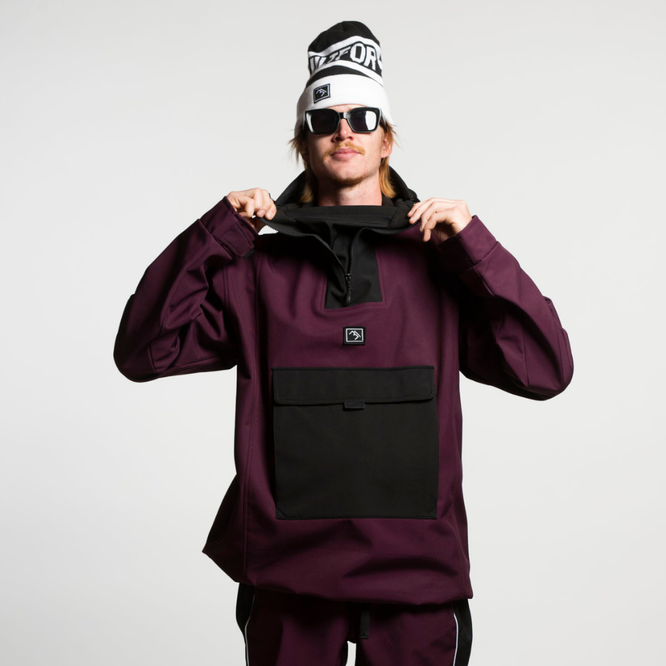 Access Anorak Jacket Malbec/ Black