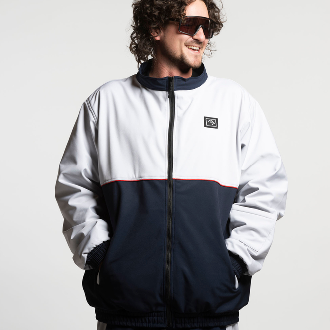 Baseline Full Zip Jacket Midnight Blue/ Bone
