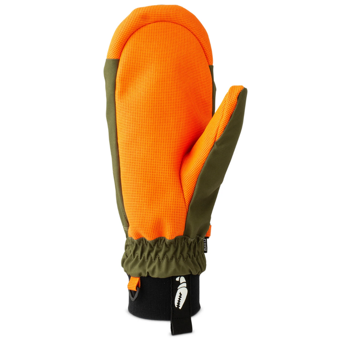 Slush Mitt Olive and Orange