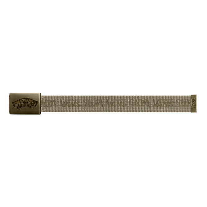 Drop V Web Belt Olive Brown