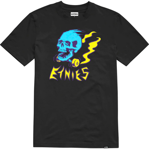 Kids Skull Skate T-Shirt Noir