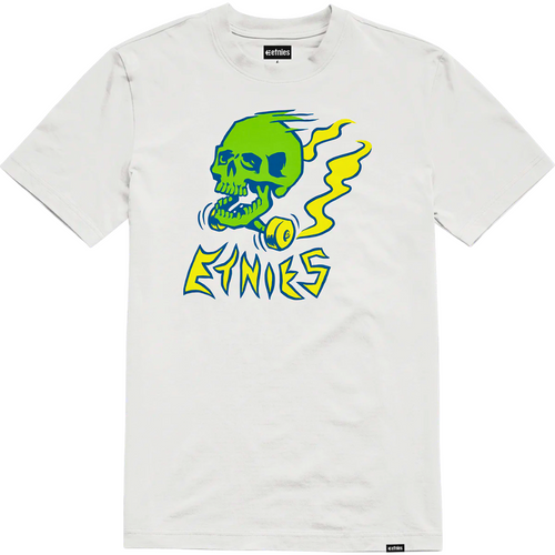 Kids Skull Skate T-Shirt White