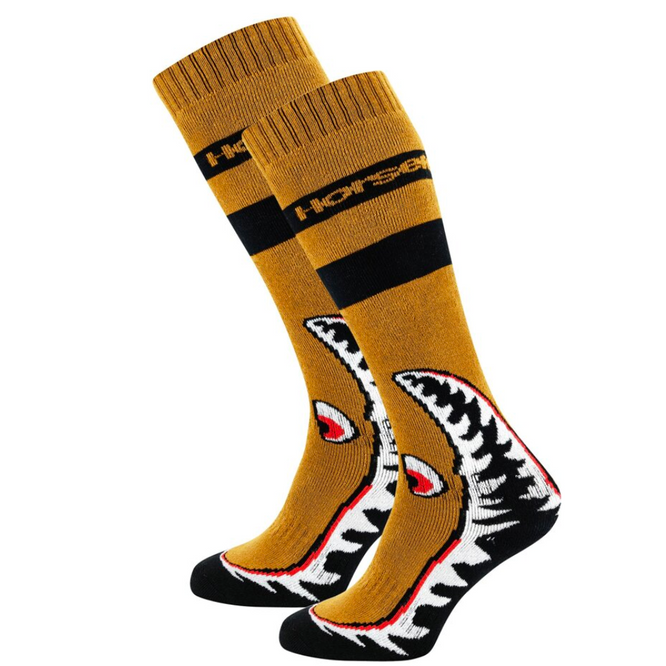 Shark Snowboard Socks Spruce Yellow