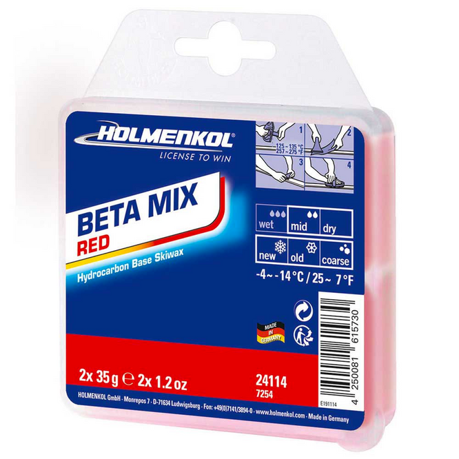 Betamix Red Snowboard Wax 2x35g