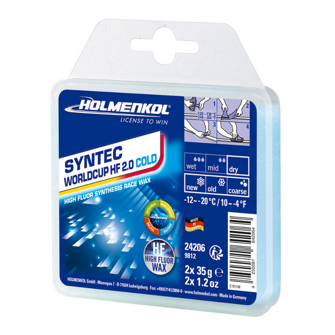 Syntec WorldCup HF 2.0 Cold 2x35g Snowboard Wax