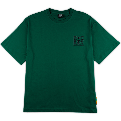 T-shirt Old School Noir Vert