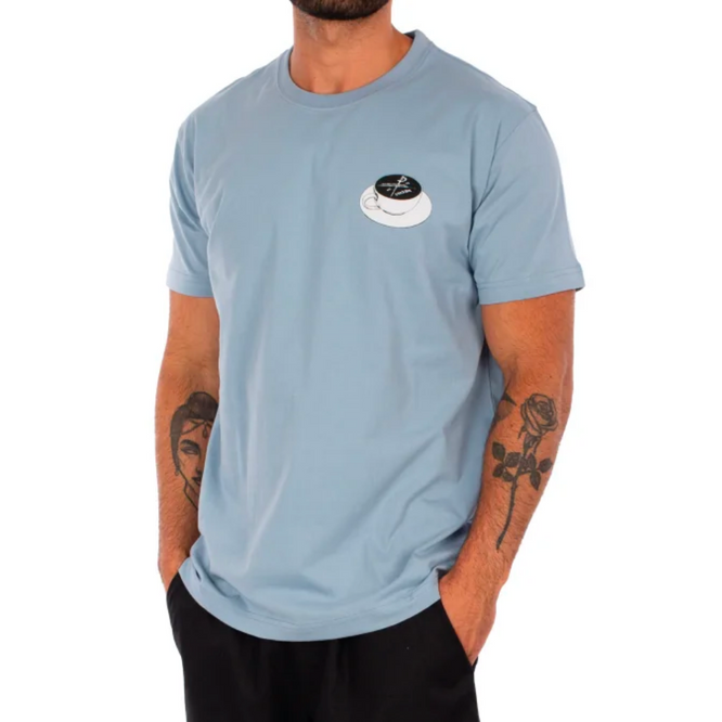 T-Shirt Slowpresso Bleu clair