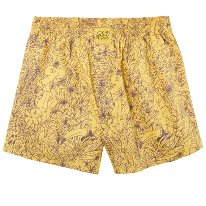 Tropical Boxer Shorts Yellow