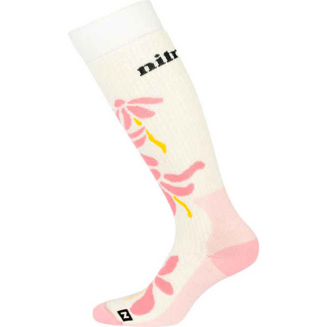 Womens Cloud 5 Snowboard Socks Cream/Pink