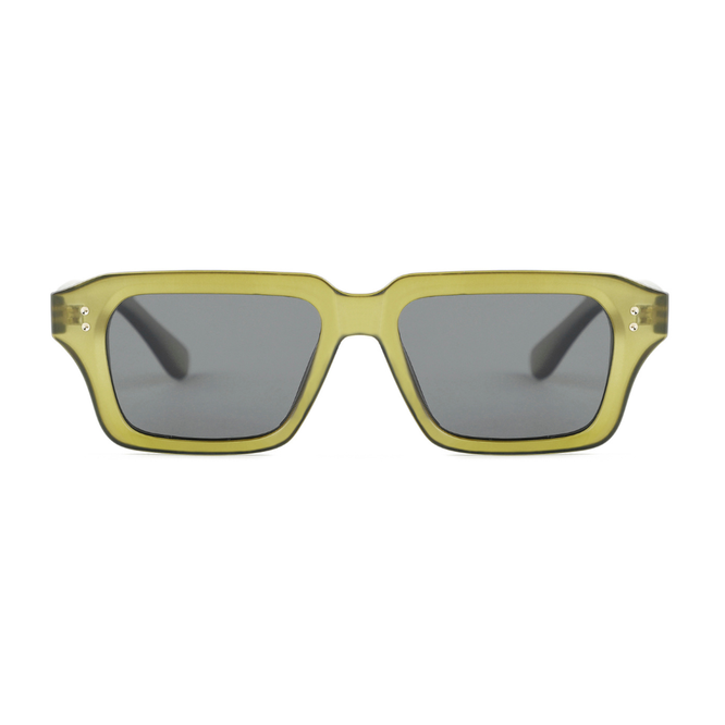 Olive Block Polarized Sunglasses