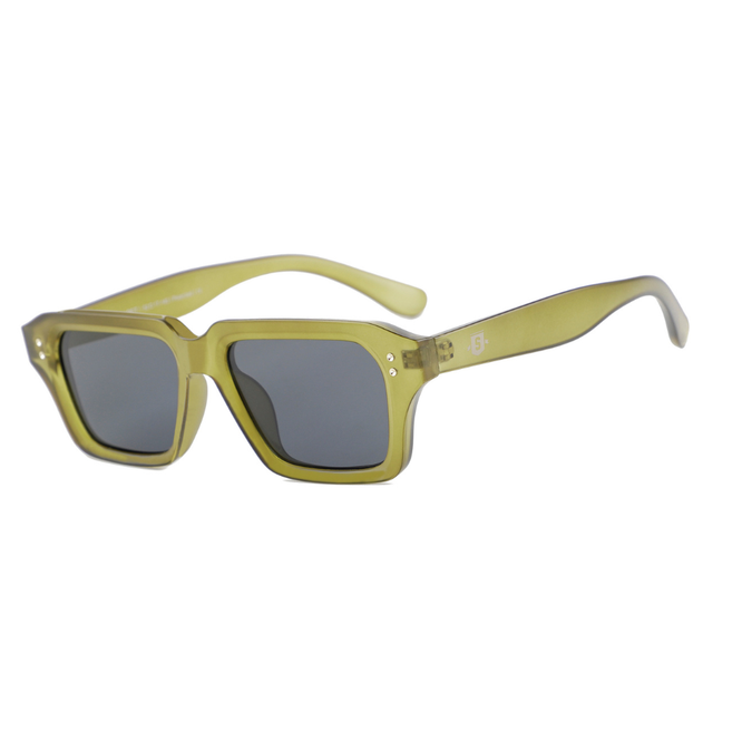 Olive Block Polarized Sunglasses