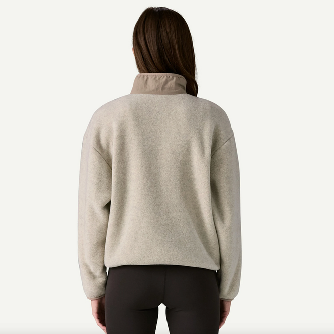 Womens Synchilla Fleece Jacket Oatmeal Heather/ Seabird Grey