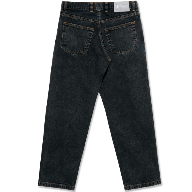 '89 ! Pantalon en jean délavé noir