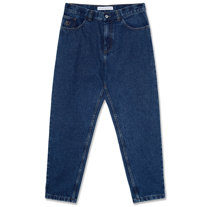 '92 ! Pantalon en denim bleu foncé