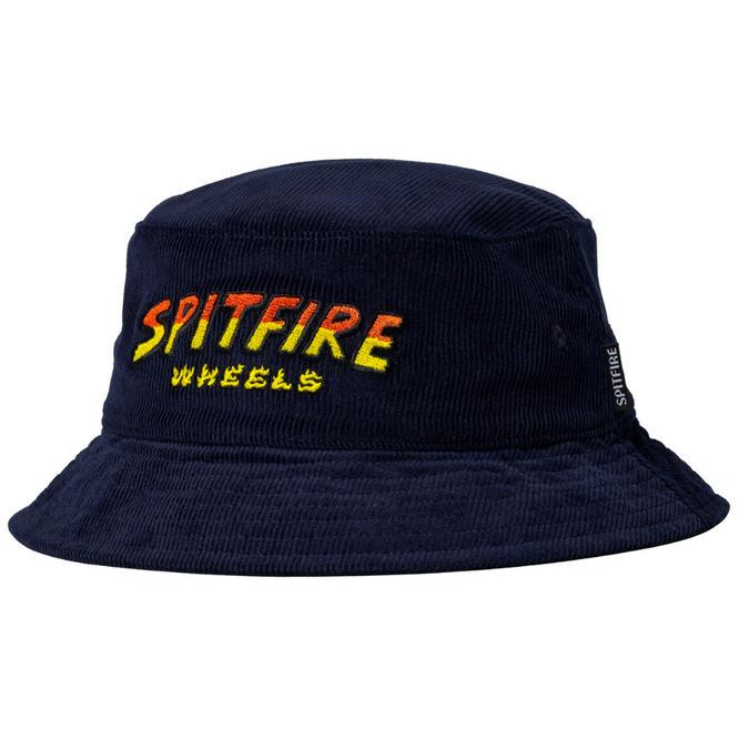 Hell Hounds Script Bucket Hat Navy