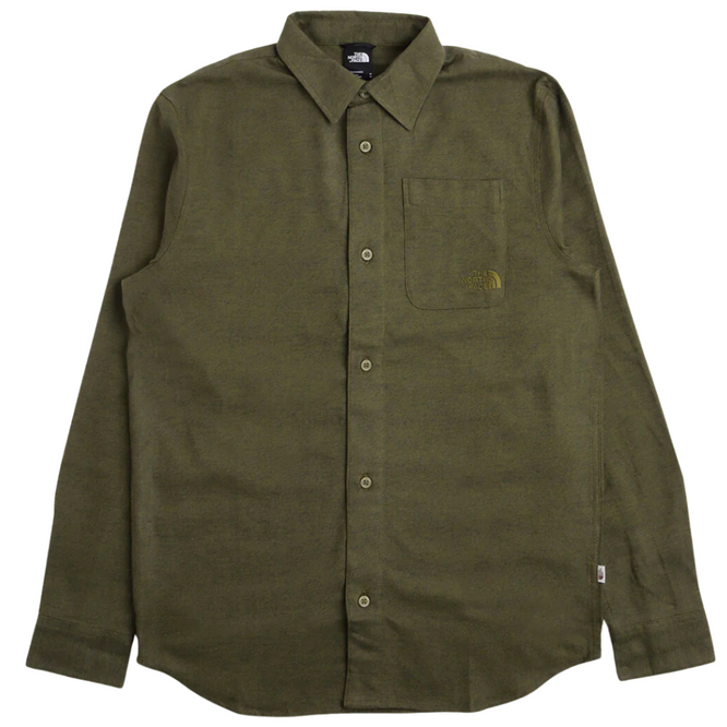 Lightweight Flannel Shirt Forest Olive / Dark Heather