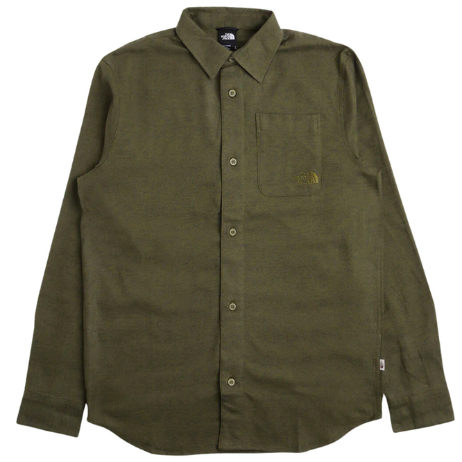 Chemise en flanelle légère Forest Olive / Dark Heather