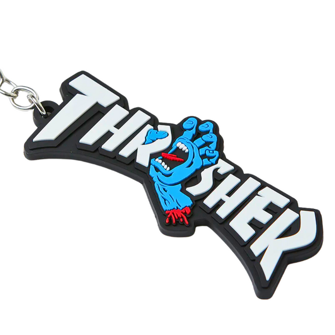 Thrasher x Santa Cruz Screaming Logo Keychain