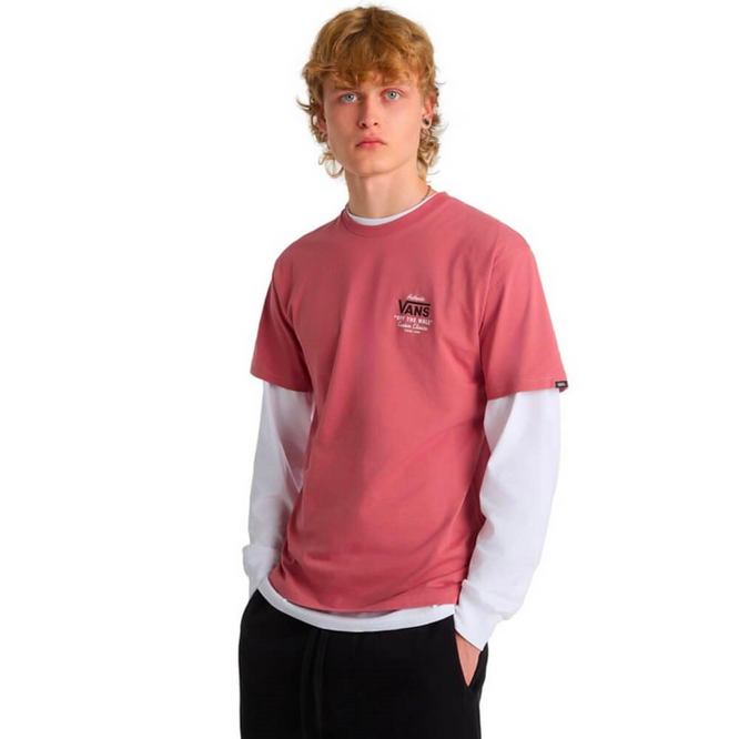 T-Shirt classique Holder Rose flétrie/Noir
