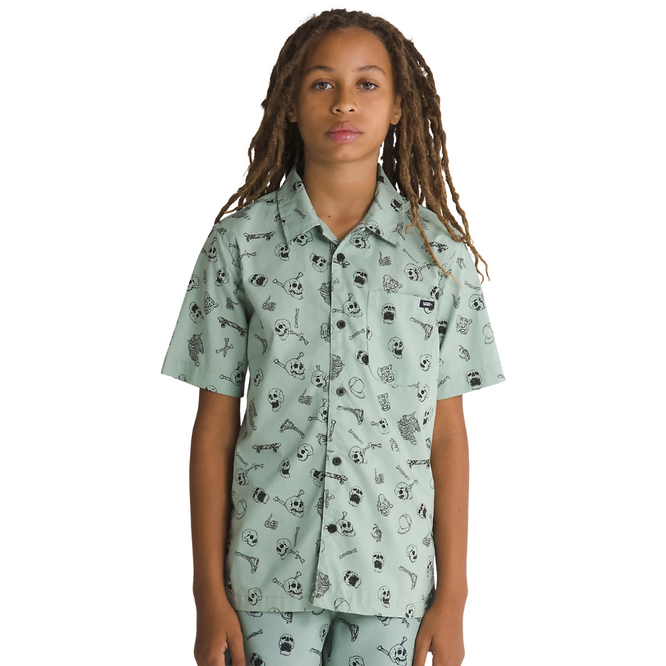 Kids Skeleton Shirt Iceberg Green