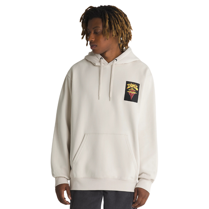 Meteor Mushroom Loose Pullover Hoodie Oatmeal