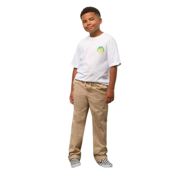 Kids Range Elastic Waist Chino Pants Khaki