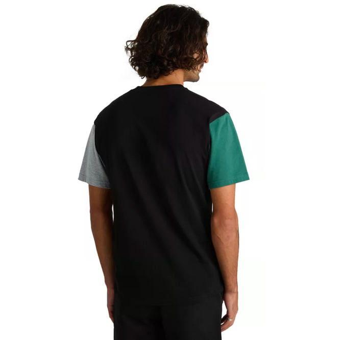 Colorblock Varsity T-Shirt Black/Bistro Green/Heather Grey