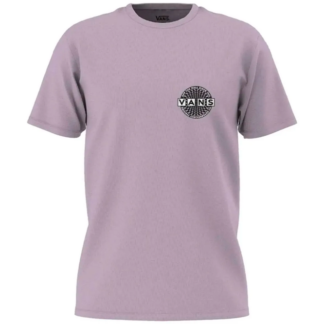 Warped Checkerboard Logo T-Shirt Lavender