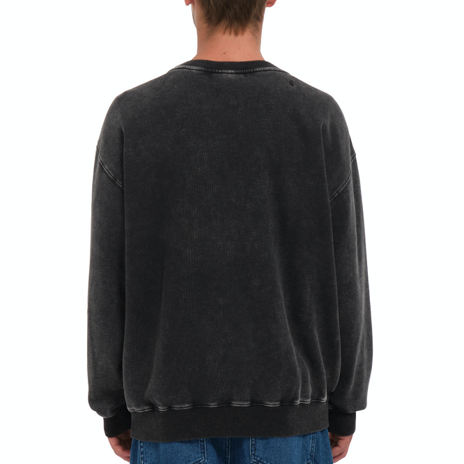 Acid Wall Sweatshirt Crew Black