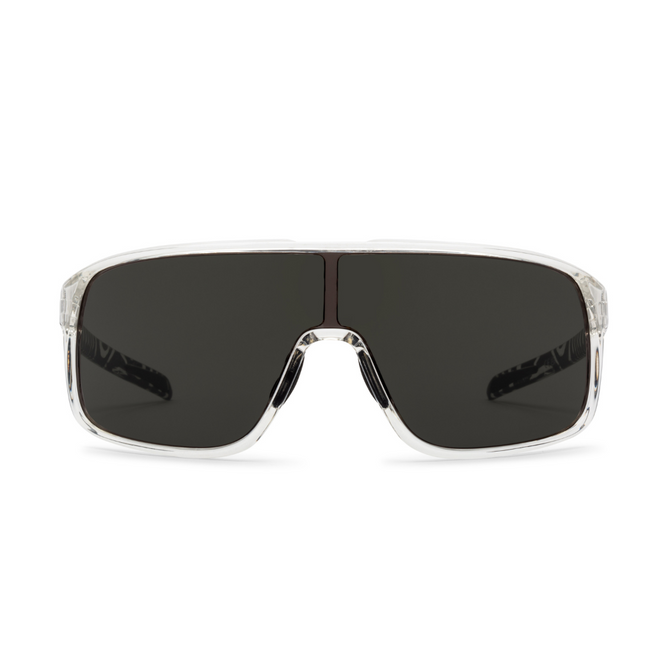 Macho Gloss Asphalt Beach Sunglasses + Gray Chrome Lens