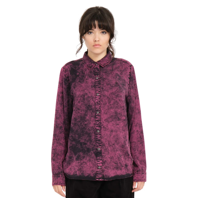 Womens Acid Shirt Wine