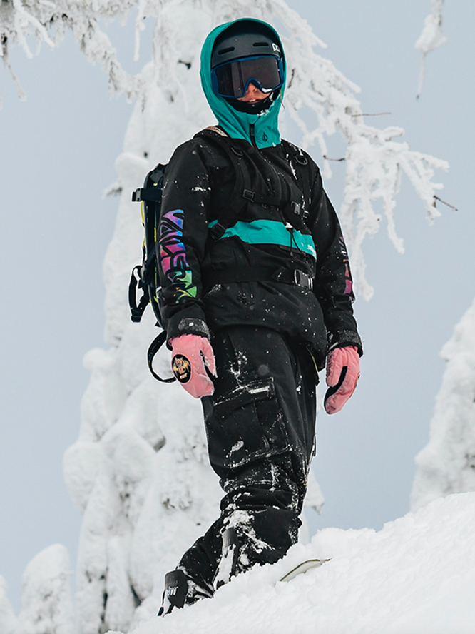 Womens Ashfield Snowboard Pullover Jacket Black