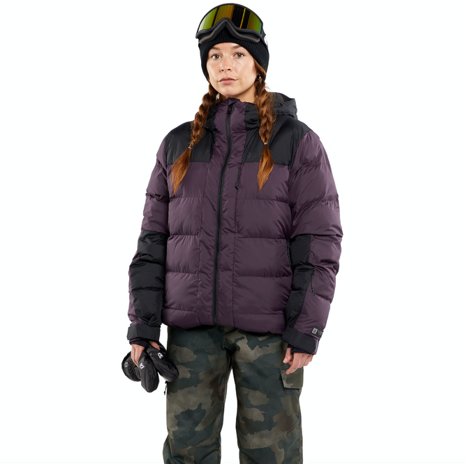 Womens puffleup Snowboard Jacket Blackberry