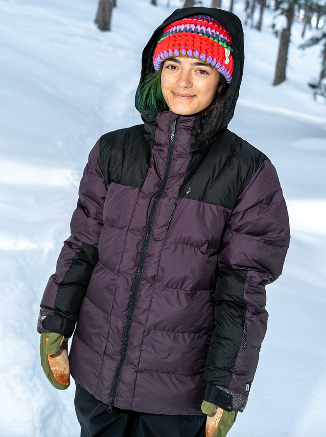 Womens puffleup Snowboard Jacket Blackberry