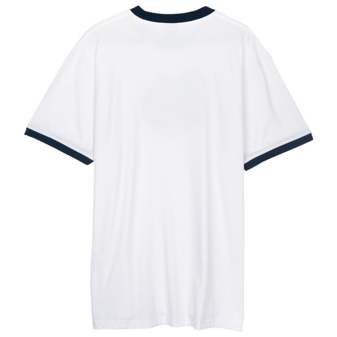 Aloha Dot Front Ringer T-shirt White