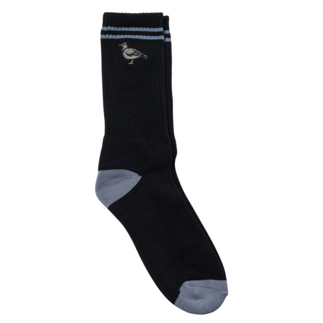 Basic Pigeon Emblem Sock Black/Grey