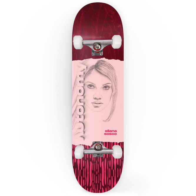 Eliana Sosco IV Portrait 7.75"  Complete Skateboard Deck