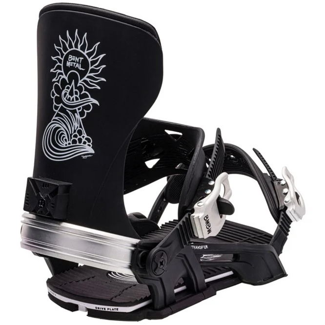 Transfer Black/Silver 2024 Snowboard Bindings