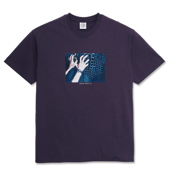 T-shirt Caged Hands Violet foncé