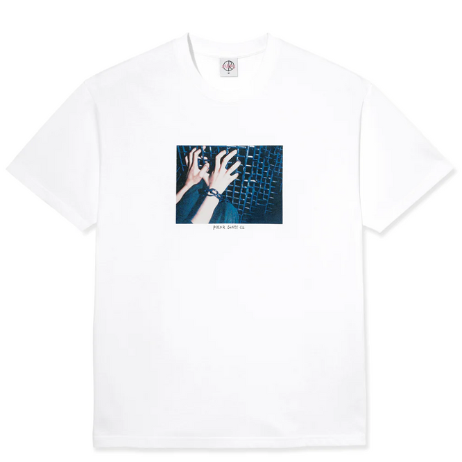T-shirt Caged Hands blanc