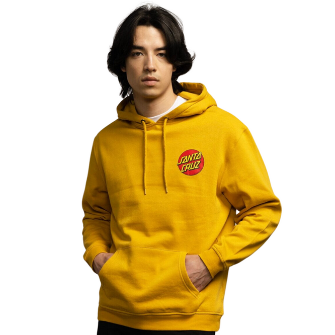 Classic Dot Chest Hoodie Old Gold