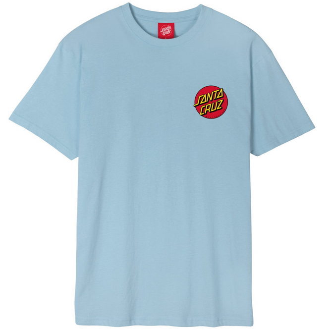 Classic Dot Chest T-shirt Sky Blue