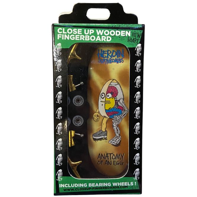 Egg Anatomy Gold Trucks 33mm Fingerboard