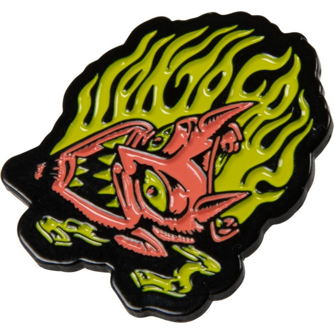 Delfino Devil Mask Pin Badge