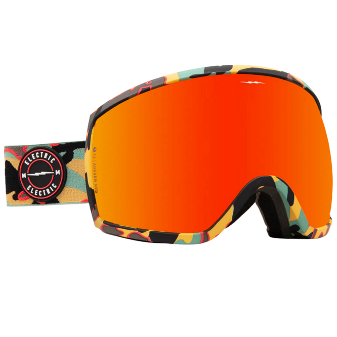 Lunettes de snowboard EG2-T Black Future Camo + Auburn Red Lens