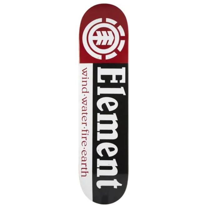Section Team 8.25" Black/White/Red Deck