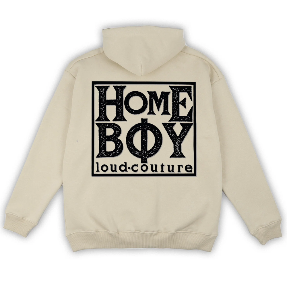 Homeboy Old School Hoodie Eggshell Stoked Boardshop