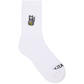 Hallow Cat Socks White