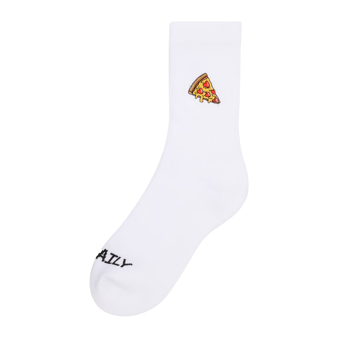 Pizza Love Socks White