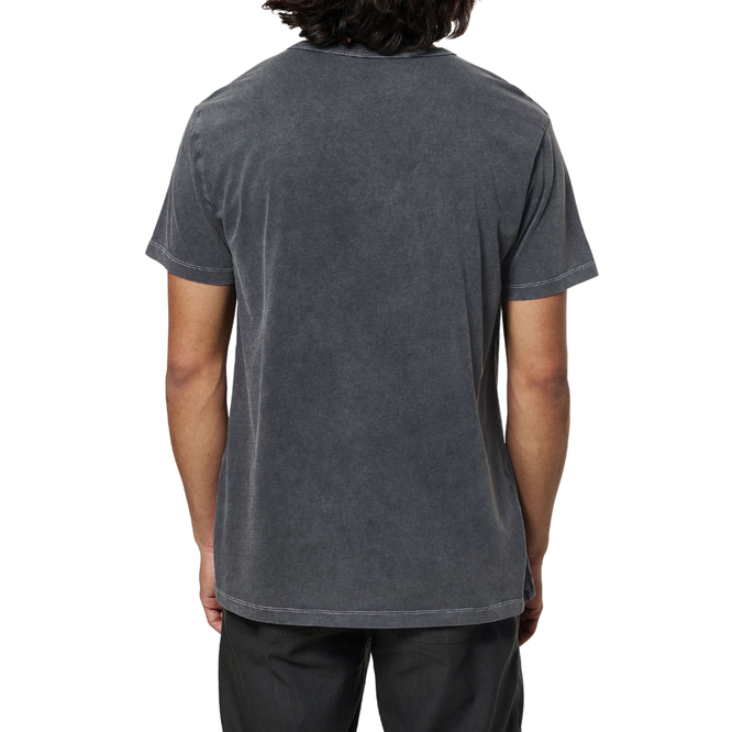 Mesa Henley T-shirt Black Sand Wash